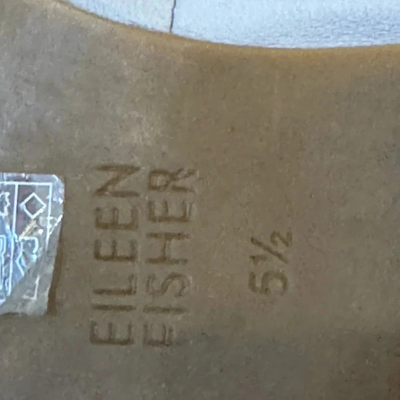 Eileen Fisher Notion Ballet Flats Womens Grey Nappa Leather Size 5 1/2 - Picture 7 of 8